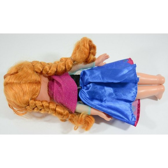 Disney Jakks Pacific Frozen Toddler Anna 13" Doll Toy - No Shoes - Picture 6 of 9
